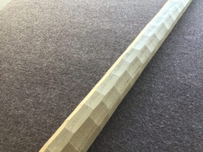 栗の木　八角形　はつり仕上げの手摺り　径38mm 　長さ　40cm〜90cm - 画像 (5)