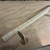 栗の木　六角形の手摺り　L字型真鍮金具付き　横使い　ちょうなはつり仕上げ　60cm〜120cm - 画像 (6)