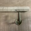 栗の木　六角形の手摺り　L字型真鍮金具付き　横使い　ちょうなはつり仕上げ　60cm〜120cm - 画像 (2)