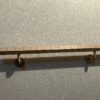 栗の木　六角形の手摺り　L字型真鍮金具付き　横使い　ちょうなはつり仕上げ　60cm〜120cm - 画像 (5)