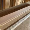 タモの木　八角形の手摺り　L字型真鍮金具付き　ちょうなはつり仕上げ　60cm〜120cm - 画像 (7)