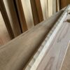 タモの木　八角形の手摺り　L字型真鍮金具付き　ちょうなはつり仕上げ　60cm〜120cm - 画像 (3)