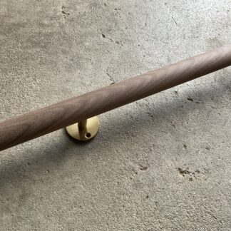 ブラックウォルナット 丸い手摺り 32ミリ径  長さ 60cm〜100cm